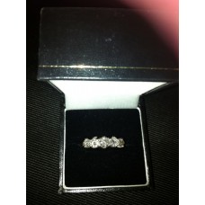 five stone diamond ring